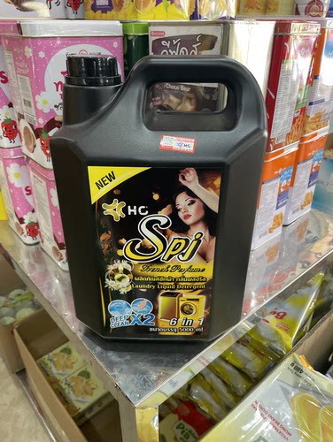 泰国SPJ洗衣液6合一洗衣液 留香5000ml 黑色瓶