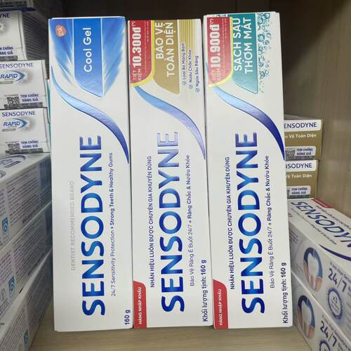 越南版舒适达牙膏160g SENSODYNE含氟防蛀舒缓敏感护龈清新口气牙
