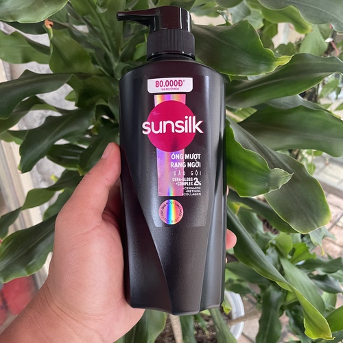 越南正品sunsilk洗发水 洗发露337ml 黑色瓶