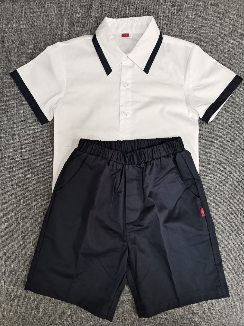 工厂直销东城中心小学校服女生白色礼服黑色格子裙男孩短衬衣短裤