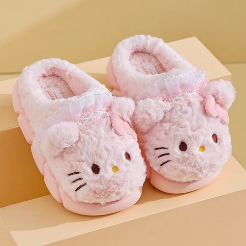 公主凯蒂猫女童亲子棉拖鞋