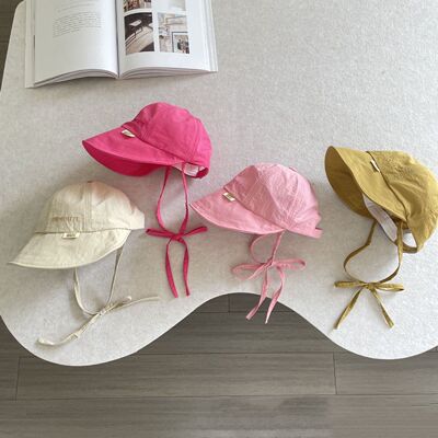 宝宝遮阳帽儿童帽子鸭舌帽蝴蝶结夏季薄款速干棒球帽男童女童防晒