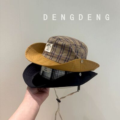 儿童夏季防晒速干大檐登山盆帽