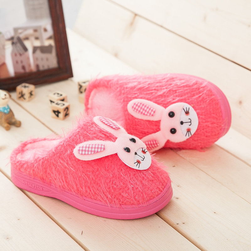 Chaussons enfants en suède pour hiver - semelle caoutchouc - Ref 1005811 Image 4