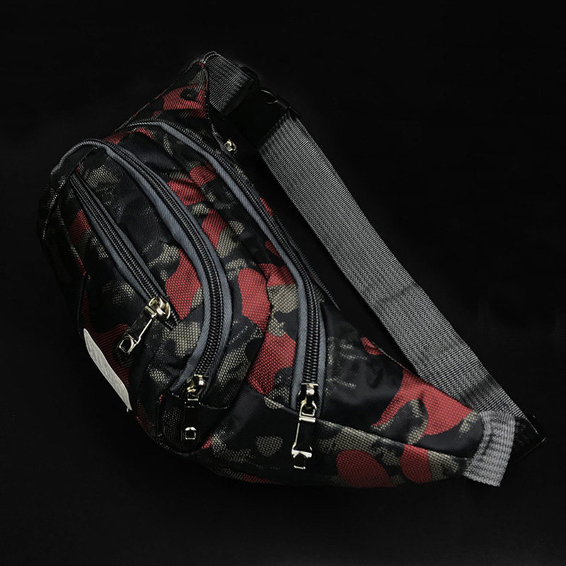 腰包迷彩防水时尚尼龙运动跑步骑行男女通通用生意收银多层多拉链,运动包/户外包/配件,腰包,淘宝优惠券,粉丝福利购,淘宝优惠卷