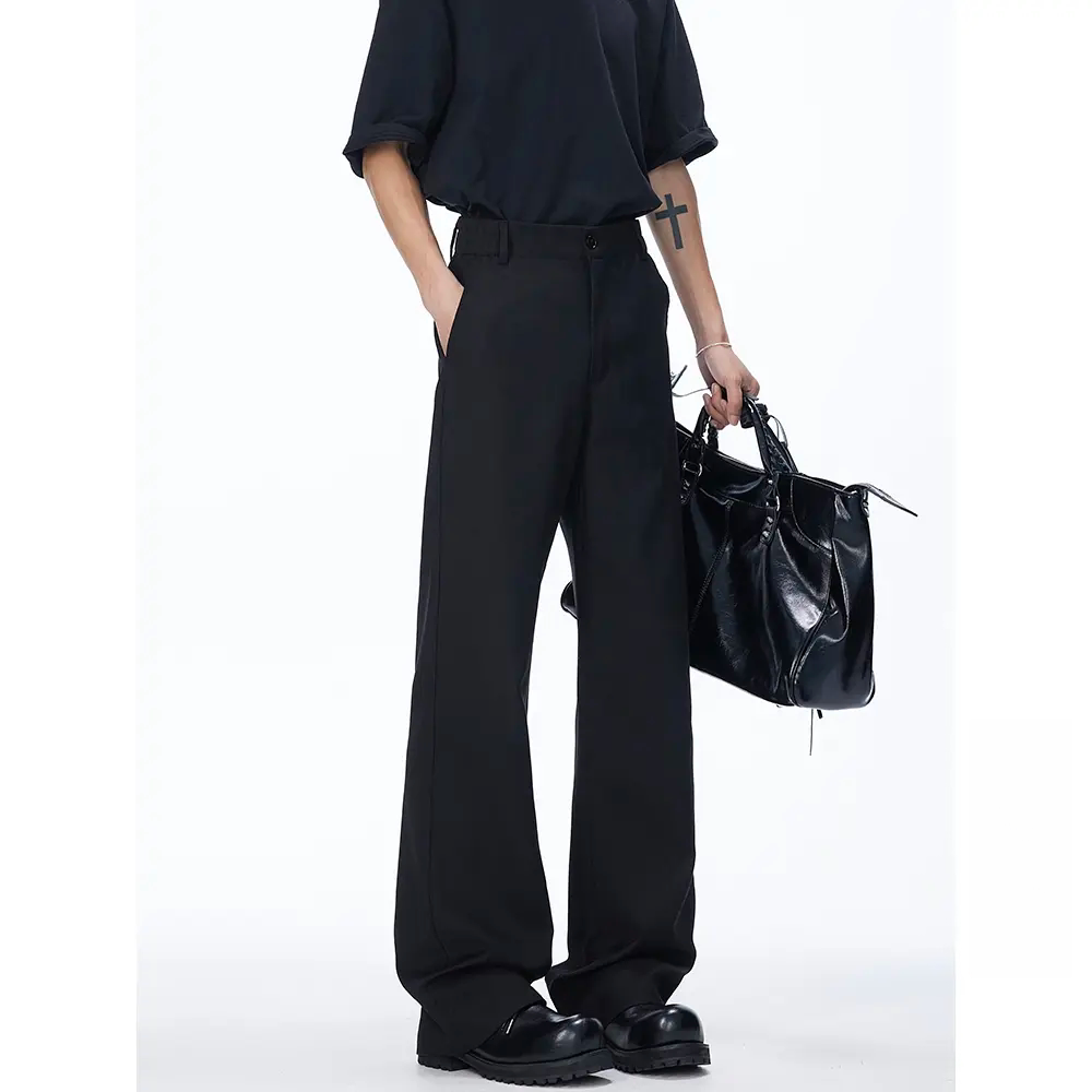 高品质~四季百搭517休闲西裤男cleanfit微喇西装裤百搭显瘦裤子