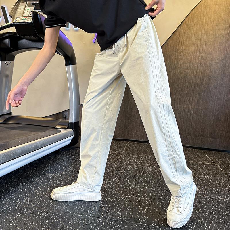 男士夏季冰丝速干裤爆款2026时尚潮流夏季凉感薄款痞帅百搭休闲裤