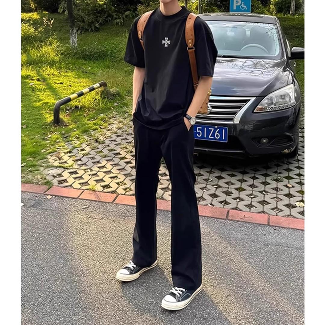 夏季517升级版弯刀微喇休闲西裤男款夏季凉感显瘦显高休闲裤子男图片