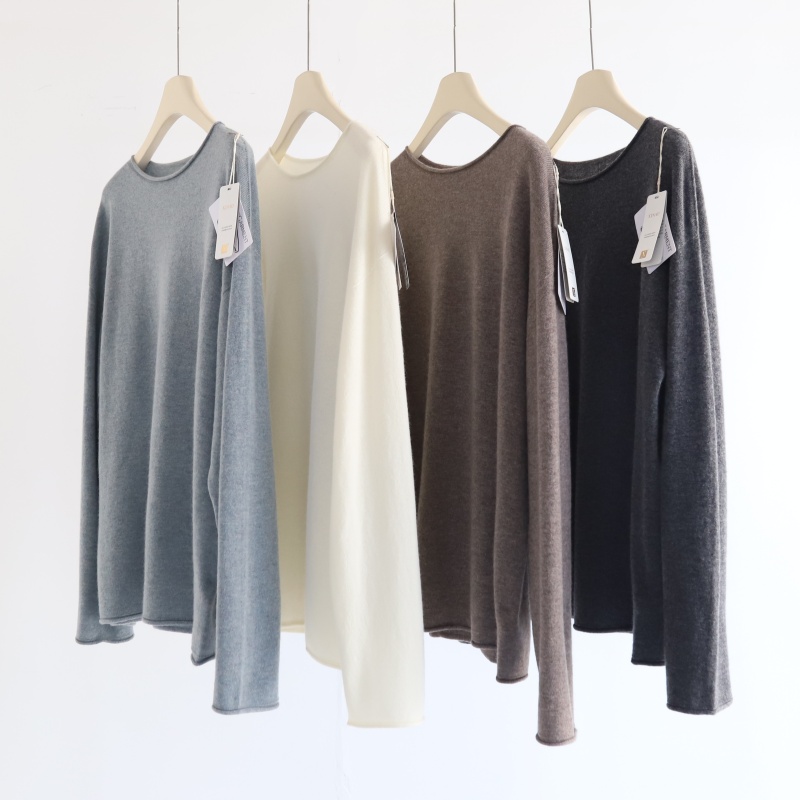 精简知性极简慵懒氛围感羊绒衫