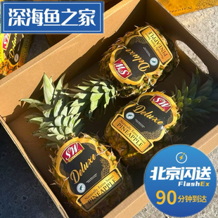 北京闪送 SW黑金蜂蜜凤梨 3粒约7斤 水果礼盒
