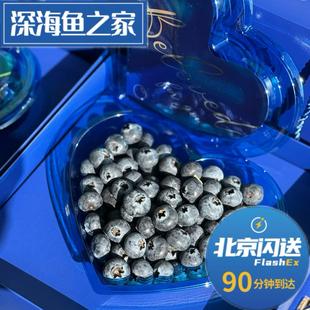 北京闪送 靓颜梅 亮眼莓系列蓝莓 心型礼盒 2盒一水果礼盒