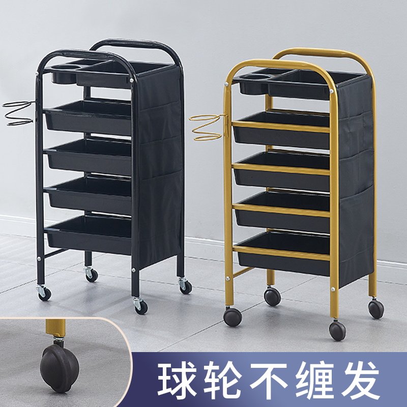 美发车发廊手推车杠车美容小推车理发店烫染工具车复古特价包邮
