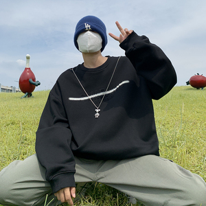 50%棉300克 2022港风秋季新款多工艺宽松卫衣外套W2203-P60控78,女装短外套,电商A036A