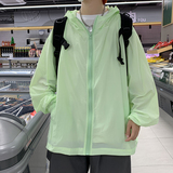 FS66-P35夏季港风纯色薄款防晒衣夹克外套，男装防晒衣，电商A036A