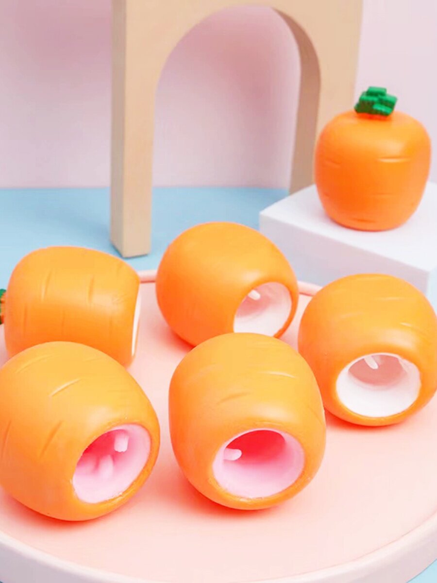 감압 장난감 핀치 음악 크리 에이 티브 벤트 공 짜기 당근 토끼 사무실 어린이 재미 있은 장난 감압 유물