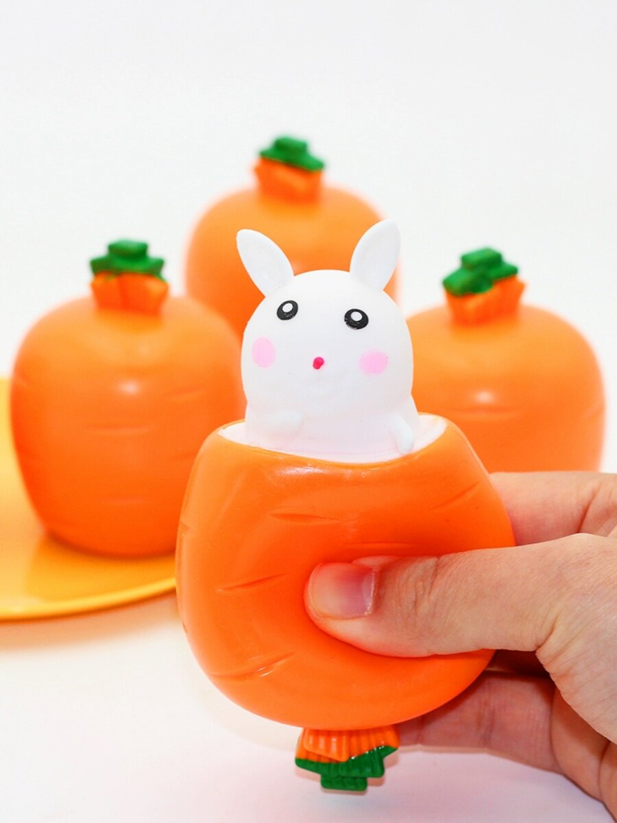 감압 장난감 핀치 음악 크리 에이 티브 벤트 공 짜기 당근 토끼 사무실 어린이 재미 있은 장난 감압 유물