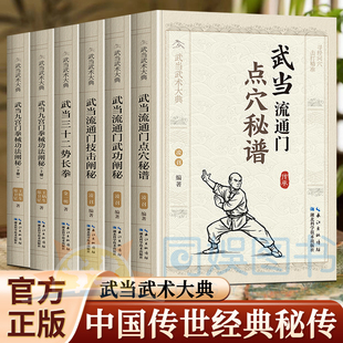 正版 全6册 武当流通门点穴秘谱 武当武术大典 中国传世经典秘传 体育理论体育运动锻炼书籍 武学中华民族文化的精华和瑰宝