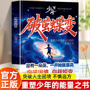 抖音同款 少年破茧蝶变突破困境自我蜕变前方有路未来可期重塑少年思维改写人生结局突破人生困境不惧远方青少年成长励志正能量书