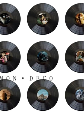 周杰伦JAY 复古仿真黑胶唱片摆件家居客厅卧室酒吧餐厅创意装饰品