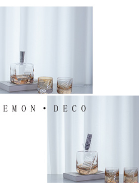 简约轻奢高端艺术玻璃酒具套装样板间酒店高级醒酒器分酒壶酒杯