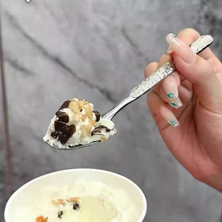 高颜值不锈钢创意西瓜铁锹勺吃饭汤饭勺甜品勺酸奶勺汤匙雪糕勺子