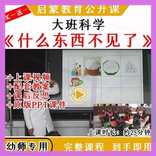 幼儿园大班科学活动什么东西不见了溶解优质公开课教案课件ppt