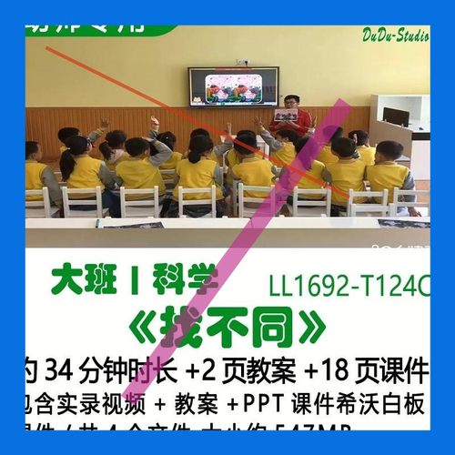 幼儿园优质课公开课大班科学教案PPT课件希沃白板课件《找不同》3