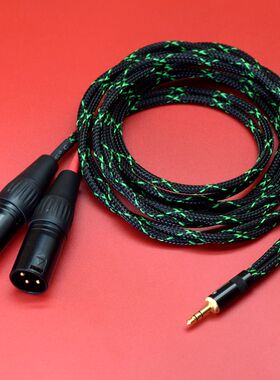 3.5转双卡侬公真力8010A 8020D 8030C 8040B 8050B监听音箱连接线