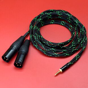 3.5转双卡侬公真力8010A 8020D 8030C 8040B 8050B监听音箱连接线