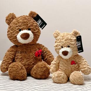 正版抱抱宝贝小熊丹尼尔毛绒玩具泰迪熊布娃娃公仔爱心情侣熊礼物