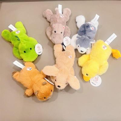 正版躺平系列掌中宝小狗公仔趴趴乌龟河马水豚软萌送儿童生日礼物