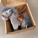 伊呀呀正版 小马毛绒玩具布艺战马公仔挂件钥匙扣包挂高档礼物玩偶