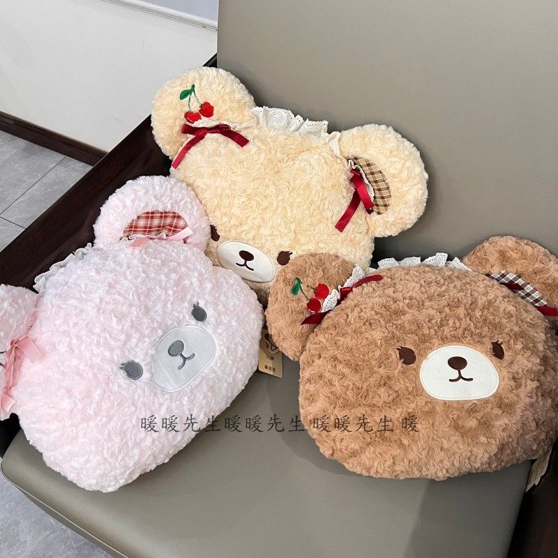鼻涕熊正版可爱洛丽塔樱桃熊抱枕玩偶毛绒玩具安抚靠背公仔布娃娃