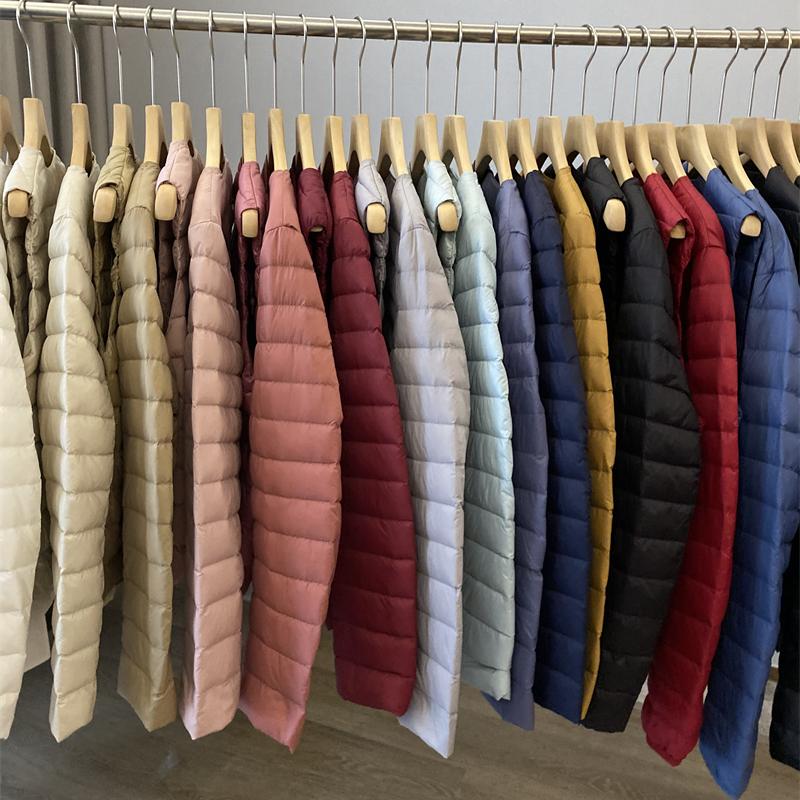 轻薄款纯色圆领V领羽绒外套内搭神器马甲/羽绒服附收纳袋男士女士