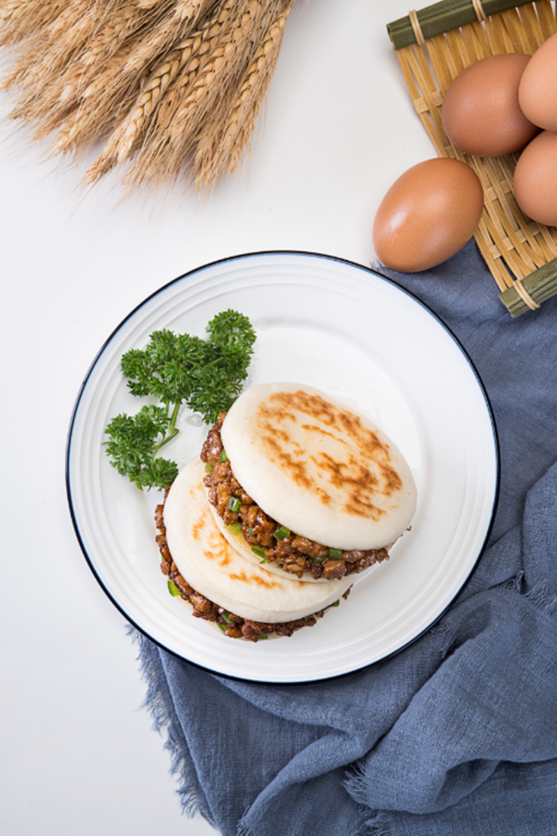 希波青椒炒肉肉夹馍商用整箱1200g*6袋早餐饼冷冻速食微波加热