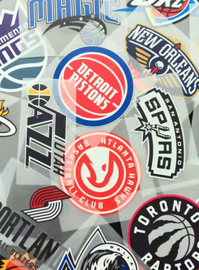 篮网勇士湖人灰熊公牛NBA印LOGO