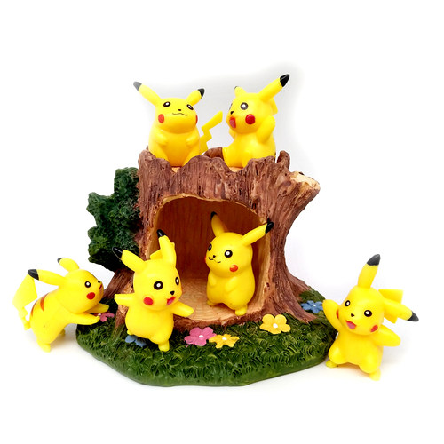 可爱Q版宠物小精灵场景公仔摆件