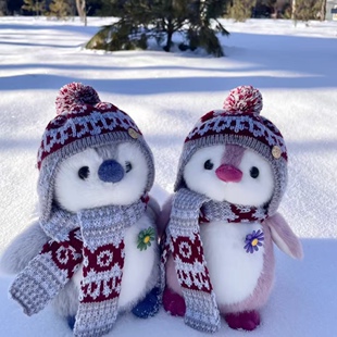 哈尔滨官方正版哈药六厂企鹅玩偶冰雪旅游纪念品