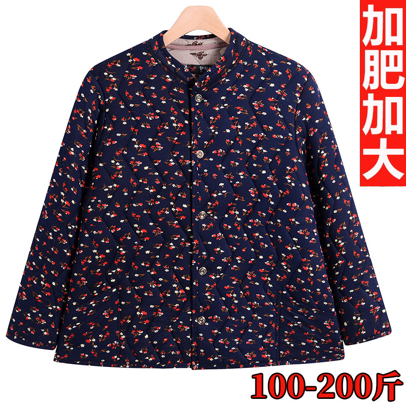 妈妈冬季驼绒棉衣女贴身内穿棉袄奶奶加肥加大200斤棉服加厚上衣