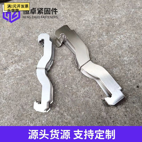 不锈钢弹簧卡片20管卡25KBG弹簧卡JDG电线管固定丝杆吊卡不锈钢