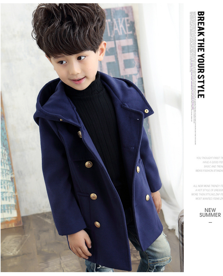 Manteau pour garcon en de laine - Ref 2161315 Image 1