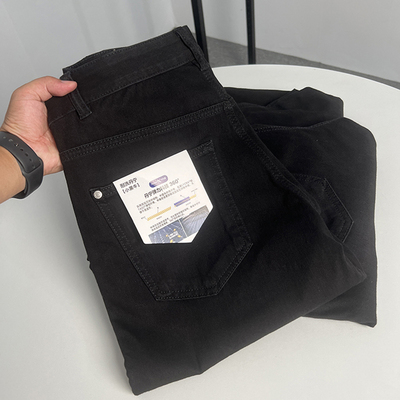 外贸男装丹宁水洗弹力牛仔裤男