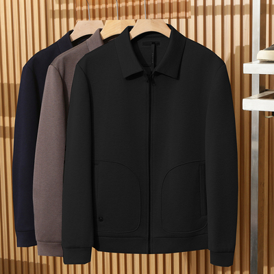 防风保暖翻领商务休闲羽绒服外套