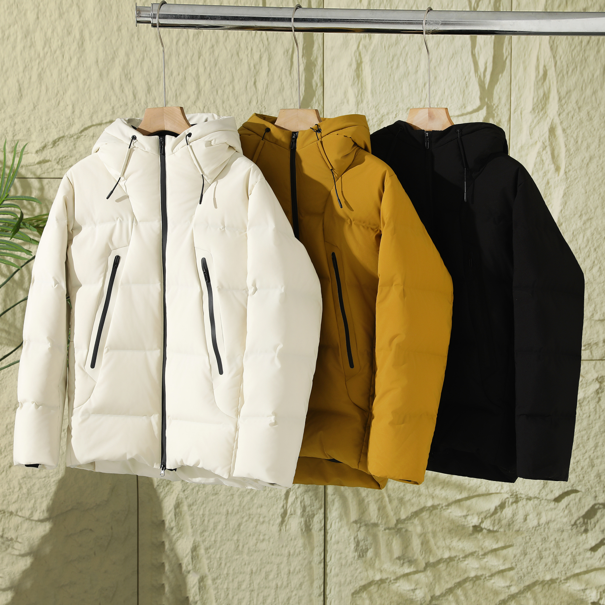 连帽休闲加厚保暖防风羽绒服外套