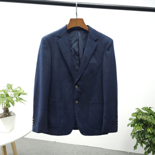 高端绵羊毛！H家撤柜剪标春款男士商务通勤休闲毛呢西服西装外套
