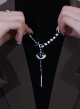 高贵郁金香项链钛钢女性