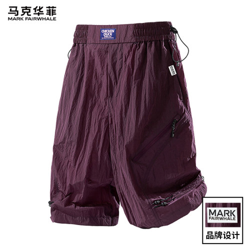 马克华菲男士夏季薄款五分短裤