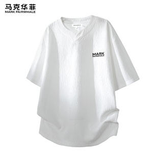 马克华菲美式潮牌短袖男款2026新款夏季半袖t恤男士透气上衣男装