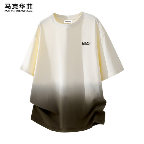 马克华菲渐变纯棉短袖t恤男款