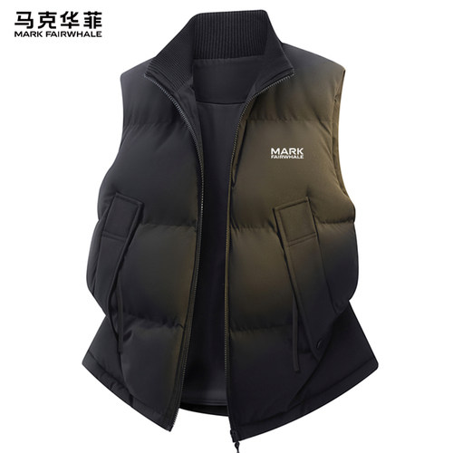 保暖加棉马甲男士外套无袖棉服